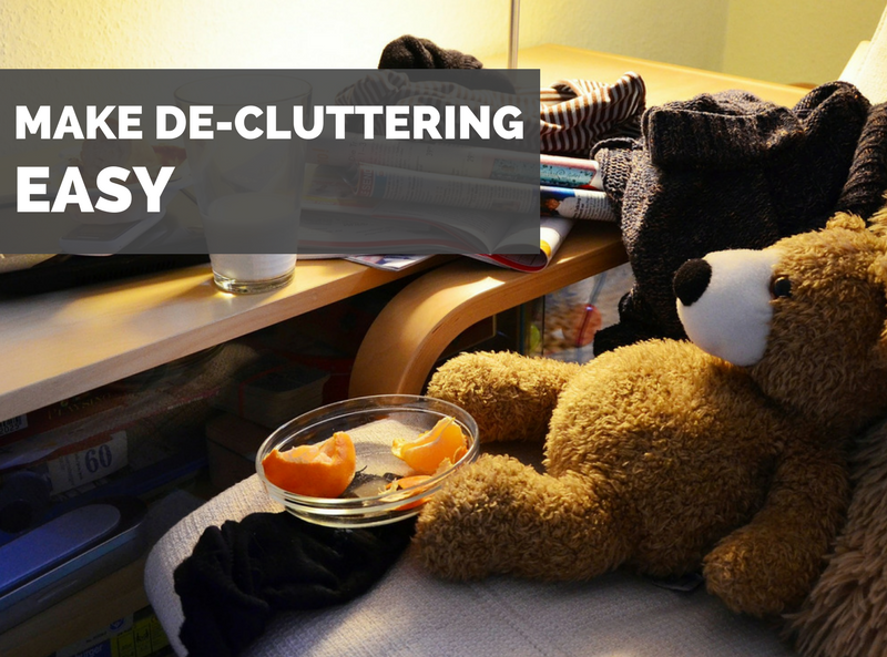 Make De-cluttering Easy